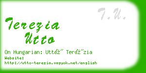 terezia utto business card